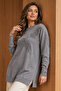 Patterned Mercerized Tunic N3385 Gray - 2