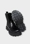 Rubber Detailed Thick Sole Girls' Boots Black - Black - 6