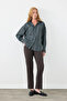 Sim Striped Viscose Shirt - Green - 3