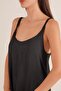 Ayrobin Thick Fabric Strap Slit Maxi Dress - 2