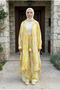Women's Patterned Oversize Kimono Shirt and Pants Two-Piece Set - 2