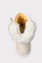Fur Inside Double Belted Thick Sole Girls' Boots White - 3