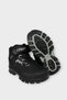 Cold-Proof Outdoor Children's Boots with Velcro Zipper and Wool Inside Black - White - 5