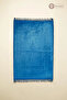 Plush Prayer Mat Non-Slip Base Ultra Soft Velvet Textured Luxury Prayer Mat |   Blue - 5