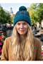 Velora ™   Soft Textured Knitted Beanie with Pompom 2844 - 2