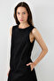 Canvas Gilet Dress - Black - 5