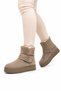 Children's Boots with Fur Inside and Velcro Thick Sole Beige - 2