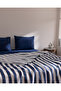 Mael single size 100% cotton fitted sheet bedding set - navy blue - 4