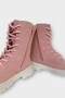 Teddy Bear Zippered Cold-Proof Girls' Boots Pudra - 3