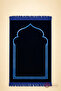 Mihraplı Velvet Prayer Mat – Soft Textured Prayer Mat |   Navy Blue - 2
