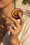 Oval Bezel Adjustable Gray Steel Ring - 2