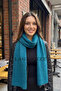 Soft Textured Thick Knitted Long Knitwear Women's Scarf - 2