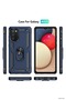 Zngzrmll Galaxy A03S Case Silicone Cover with Sofia Ring (191801) - Navy Blue - 3