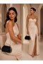 Black Color Rustic Material Design Evening Dress Clutch Chain Strap Hand-Held Wedding Engagement Evening Bag - 2