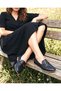 Real Leather Classic Model Buckle-Detail Women's Soft Ballet Shoes - 3