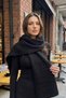 Soft Textured Thick Knitted Long Knitwear Women's Scarf - 3