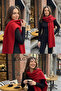 Soft Textured Thick Knitted Long Knitwear Women's Scarf