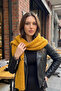Soft Textured Thick Knitted Long Knitwear Women's Scarf - 2