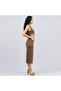 Women's Khaki Two-Piece Dress Set - 2
