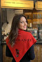Embroidered Women's Triangle Shoulder Scarf - 3