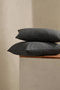 100% Cotton Combed Zippered Pillowcase – Pack of 2 |   Anthracite 50X70 cm