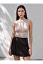 Nevavm Wrap-Around 100% Linen Mini Skirt