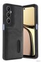 Zngzrmll Realme C65 Sara Leather Case with Business Card Holder (200812) - Black