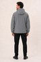 Men's Gray, Nova Fabric, Hooded, Water and Wind Resistant, Seasonal Lightweight Raincoat - 5