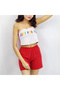 Women's Red Two-Piece Dress Set - 2