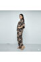 Women's Khaki Floral Shirt & Pants Set - 5