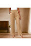 Women's Khaki Wide-Leg Trousers