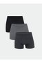 Gray Standard Fit Cotton Flexible Men's Boxers Set of 3