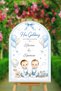 Twin Baby Boys Welcome Themed Welcome Board with Arch 50X70Cm