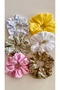 Elastic Hair Clips 6-Piece Set for Women in Mixed Colors Elastic Bun Clips