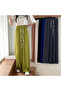 Women's Lime Green Wide-Leg Trousers - 3
