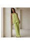 Women's Green Cami Top & Pants Set - 3