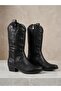 25440005K Women's Genuine Leather Embroidered Western Boots - 5