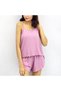 Women's Pink Cami Top & Shorts Set - 4