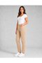 Farah Women's Beige Lycra High Waist Mom Jean - 2