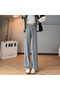 Women's Gray Plaid Trousers