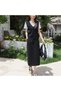 Women's Black Two-Piece Dress Set - 4