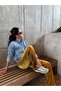 Trend Oversize Flexible Waist Bol Pocket Shaped Velvet Fabric Palazzo Tracksuits - 3