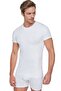 Tutku-Men's White Large Size Crew Neck Short Sleeve Undershirt 6-Piece Economic Package