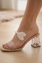 Women's Transparent Pearl Slippers - 3