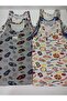 Pack of 6 Boys' Colorful Undershirt Elastane Printed