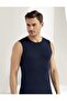Tutku-Men's Navy Blue Lycra Modal Sports Undershirt Me116