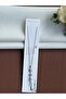 Yonca and Square Model Zircon Stone Detailed Y Model Silver Steel Necklace - 2