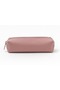 Powder Pink Leather Pencil Case - 2
