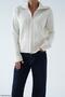 Shawl Collar Double Zipper Premium Soft Cardigan - 2