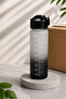 1 Liter Motivational Water Bottle Black - 2